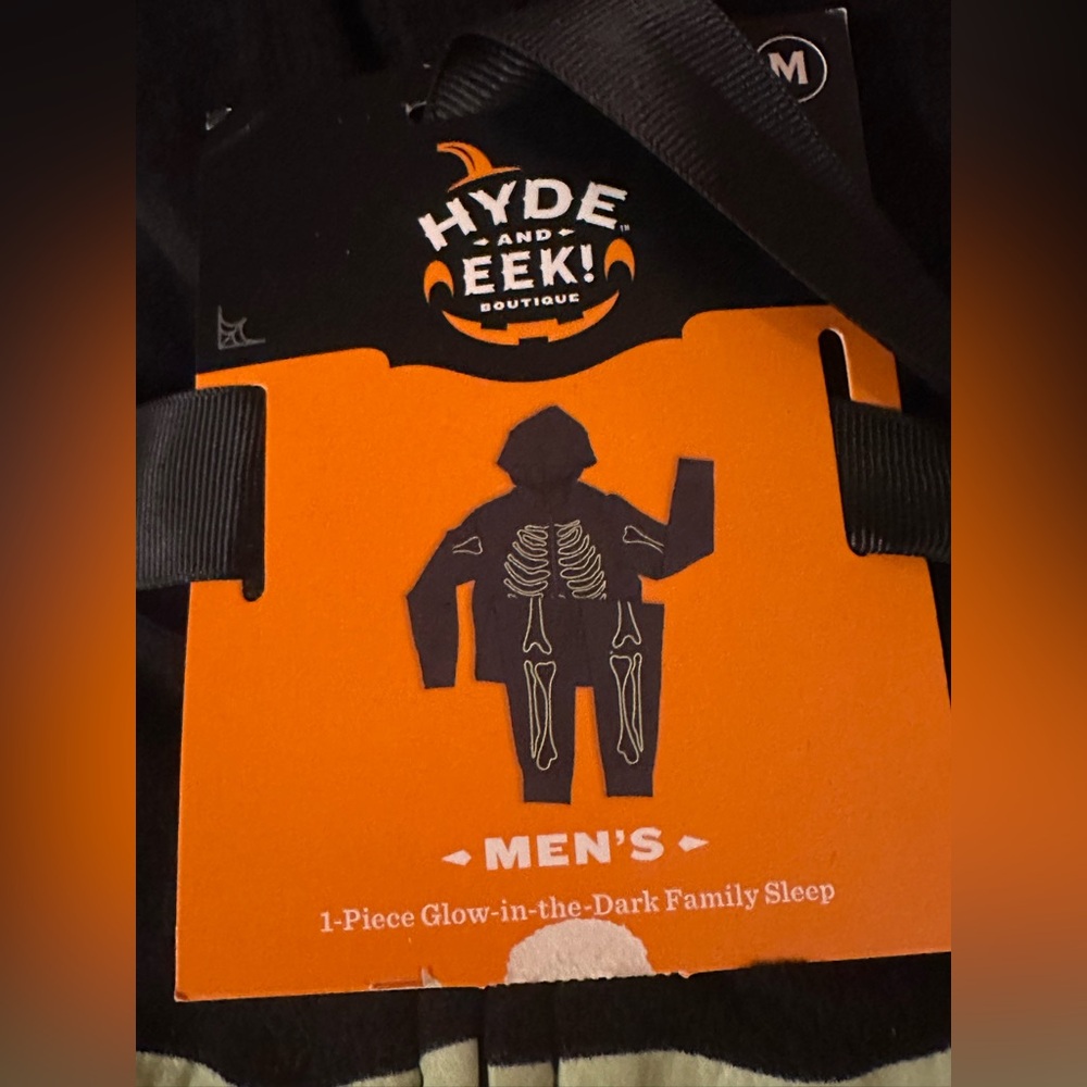 New Hyde and eek halloween skeleton glow in the dark pajama